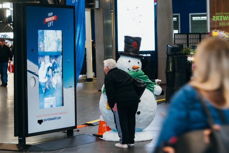 JC Decaux and Tourism North East bring ski season to Melbourne CBD