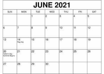 Printable Calendar 2019