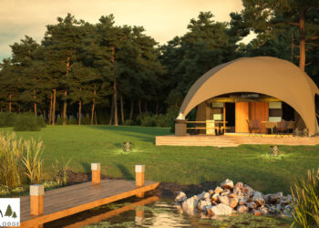 A hotel experience with our luxury glamping tents